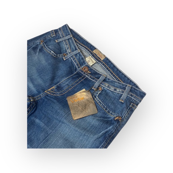 new Denim of Virtue ㋛ Y2K Patience Button Pocket Denim Jeans ㋛ Old Stone ㋛ 31 ㋛ - Picture 4 of 16